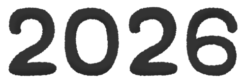 Year 2026 (black) clipart