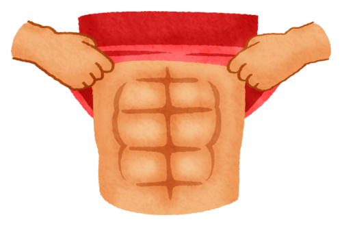 Abdominal muscles clipart
