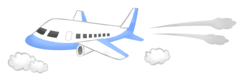 Airplane in the sky clipart