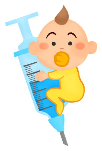 Flu shot / Vaccination for babies clipart