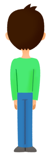 back view of man clipart