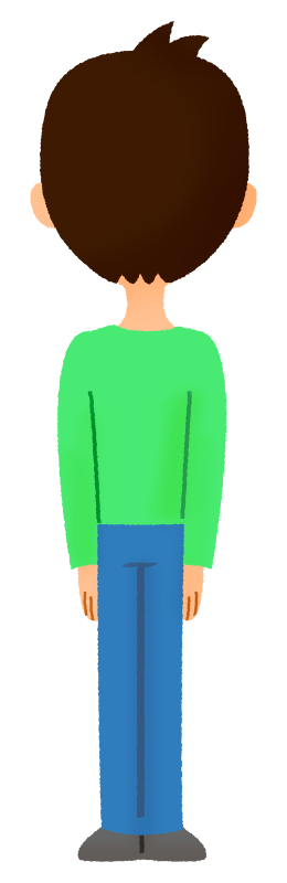 Free Clipart of back view of man