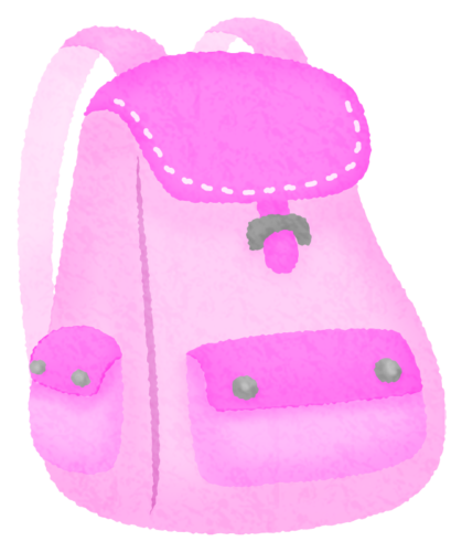 Backpack / Rucksack (pink) clipart