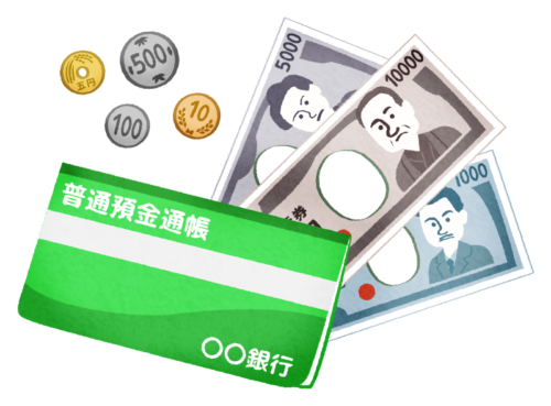 Bankbook and money clipart