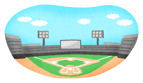 Baseball stadium clipart