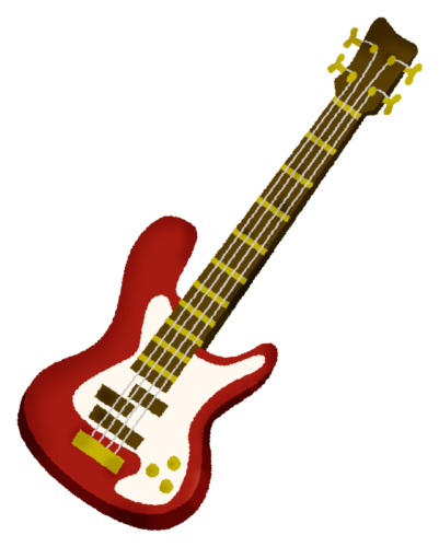 Electric bass clipart