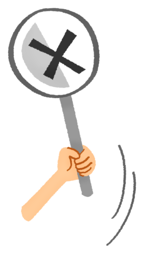 Signboard of “Wrong” mark clipart