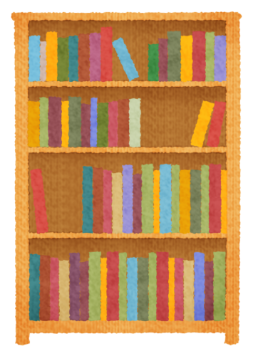 Bookshelf clipart