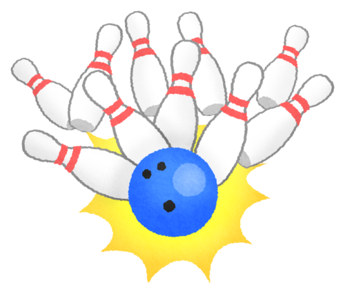 Strike (Bowling) clipart