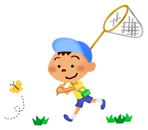 Bug catching clipart