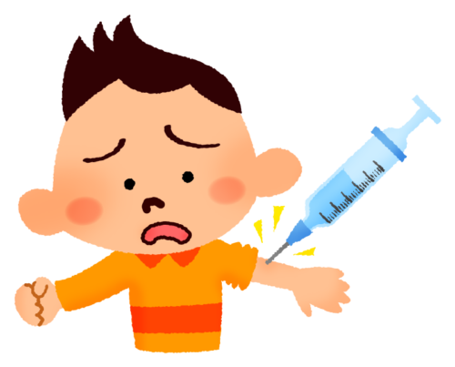 Flu shot / Vaccination for kids clipart