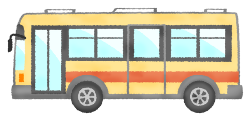 Bus (orange) clipart