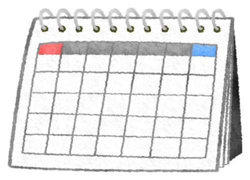 Desk calendar clipart