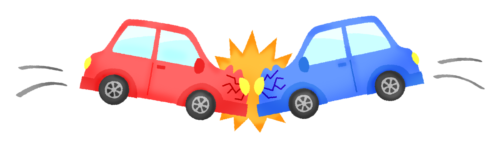 Car crash (head-on collision) clipart