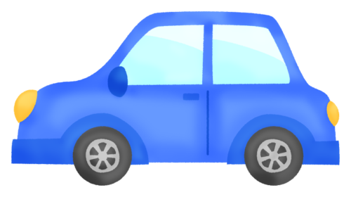 Blue car clipart