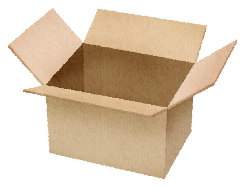 Free Clipart of Cardboard box