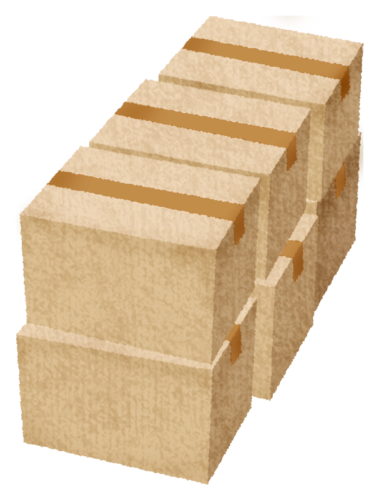 Pile of cardboard boxes clipart