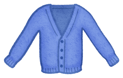 Blue cardigan clipart