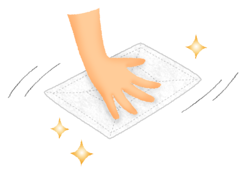 Cleaning with cloth clipart