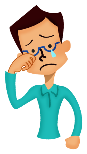 Man crying clipart