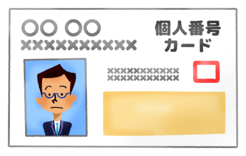 Individual number card (man) clipart