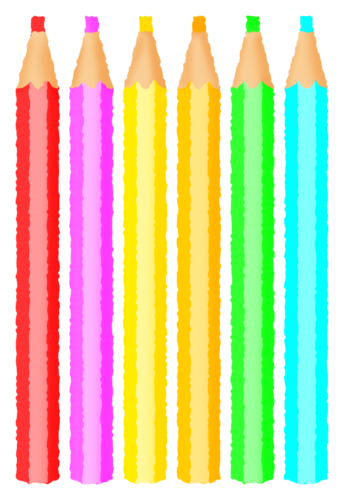 Colored pencils clipart