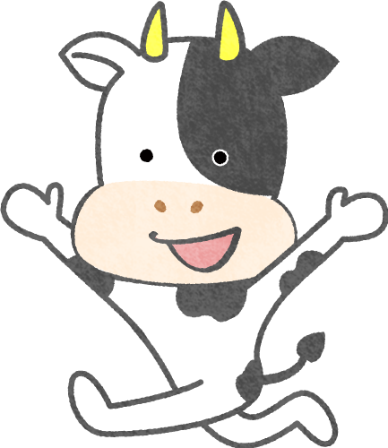 happy cow clipart