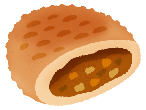 curry bread clipart