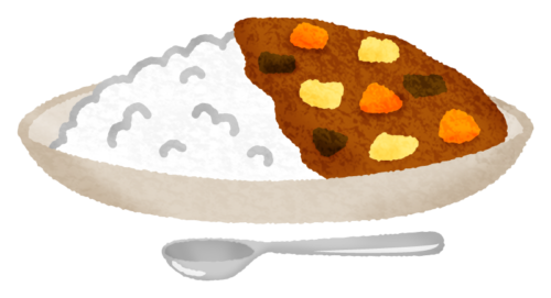 Curry and rice clipart