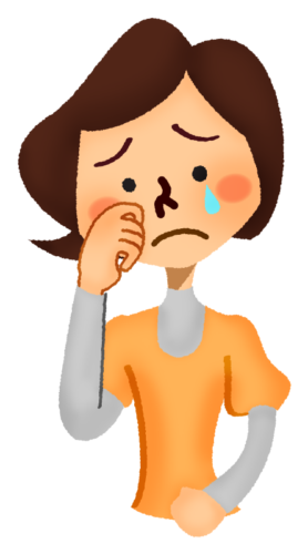 Woman crying clipart
