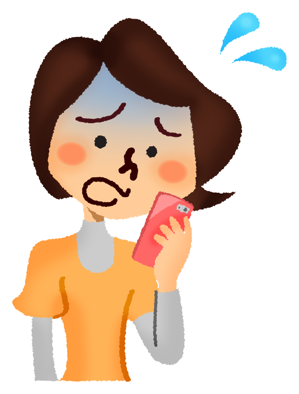 Woman Looking At Cell Phone Free Clipart Illustrations Japaclip