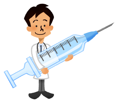 doctor and syringe clipart