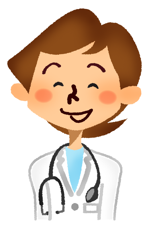 Free Clipart of Female doctor smiling