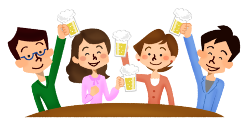 Drinking party clipart