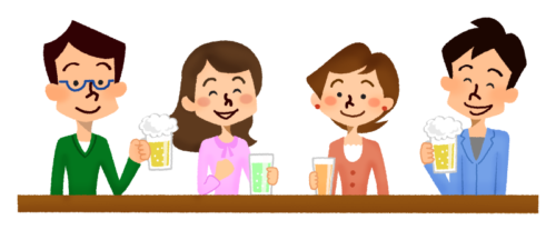 Drinking party 02 clipart