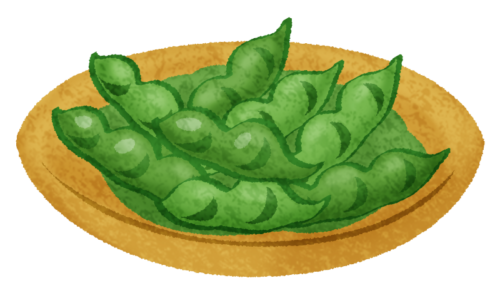 Edamame (Boiled green soybeans) clipart