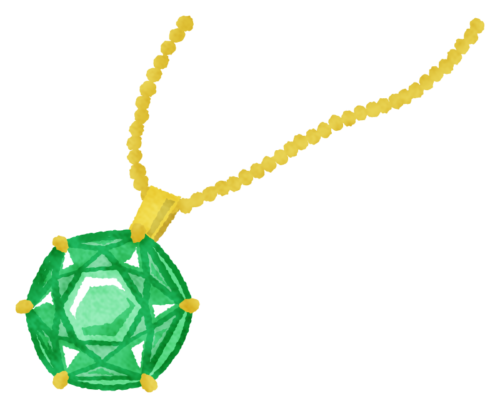 Emerald necklaces clipart
