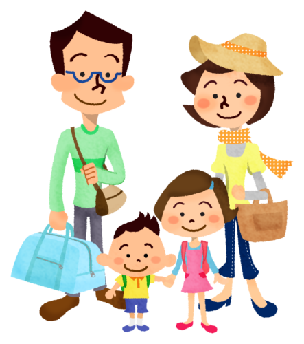 Family trip clipart