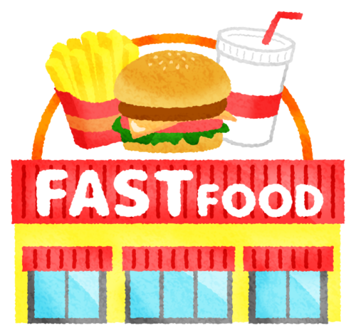 Fast food restaurant clipart
