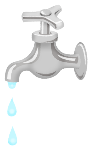 Leaky faucet clipart