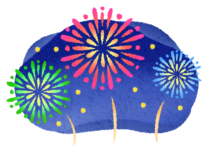 Free Clipart of Fireworks