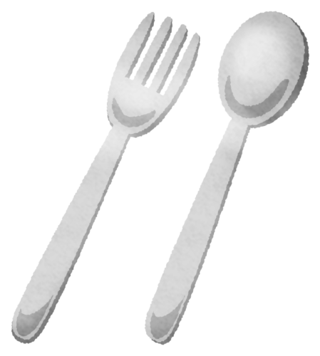 Fork and spoon clipart