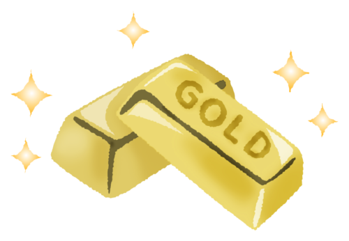 Gold bullion clipart