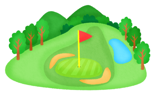 Golf course clipart