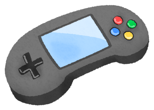 Handheld game console clipart