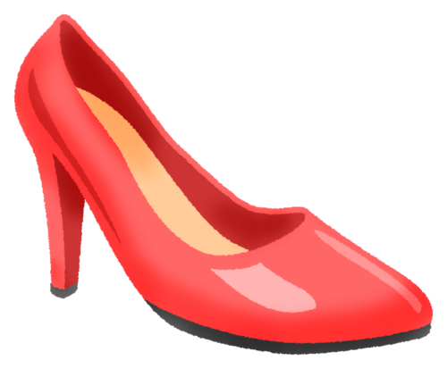 Red high heel clipart