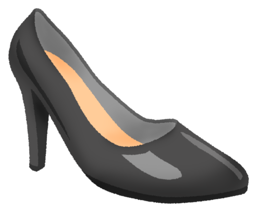 Black high heel clipart