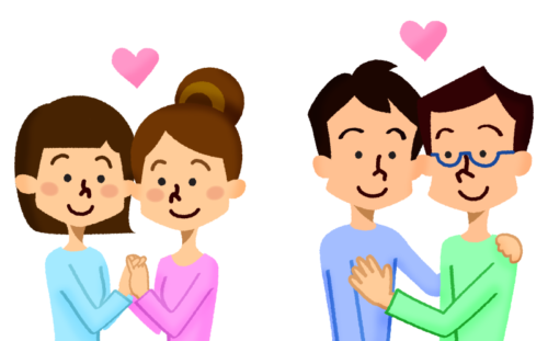 homosexual couple clipart