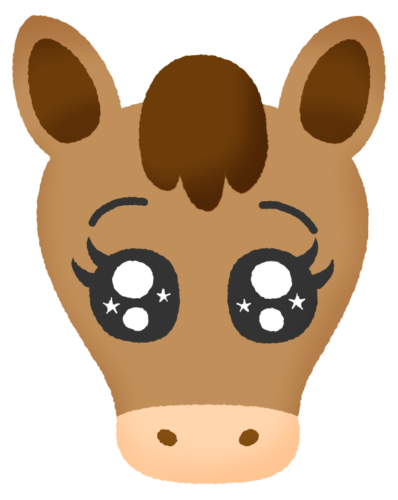 Horse with Shining eyes clipart