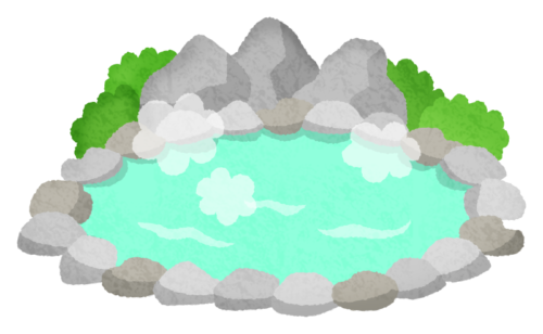 Hot spring clipart